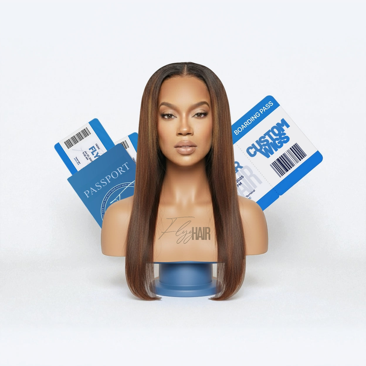 Custom Wig Boarding Pass